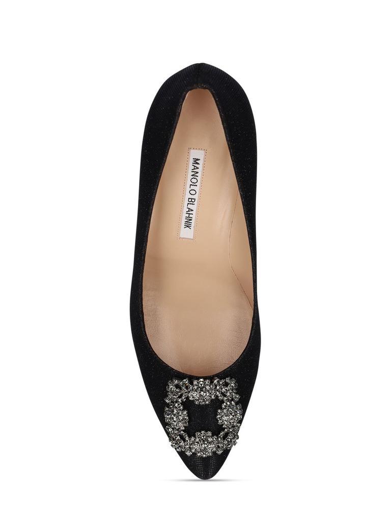 商品Manolo Blahnik|70mm Hangisi Lurex Flats,价格¥9181,第4张图片详细描述