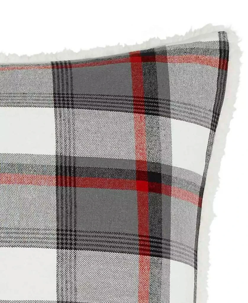 商品Eddie Bauer|Wallace Plaid Cotton Yarn Dye Square Decorative Pillow, 20" X 20",价格¥181,第3张图片详细描述