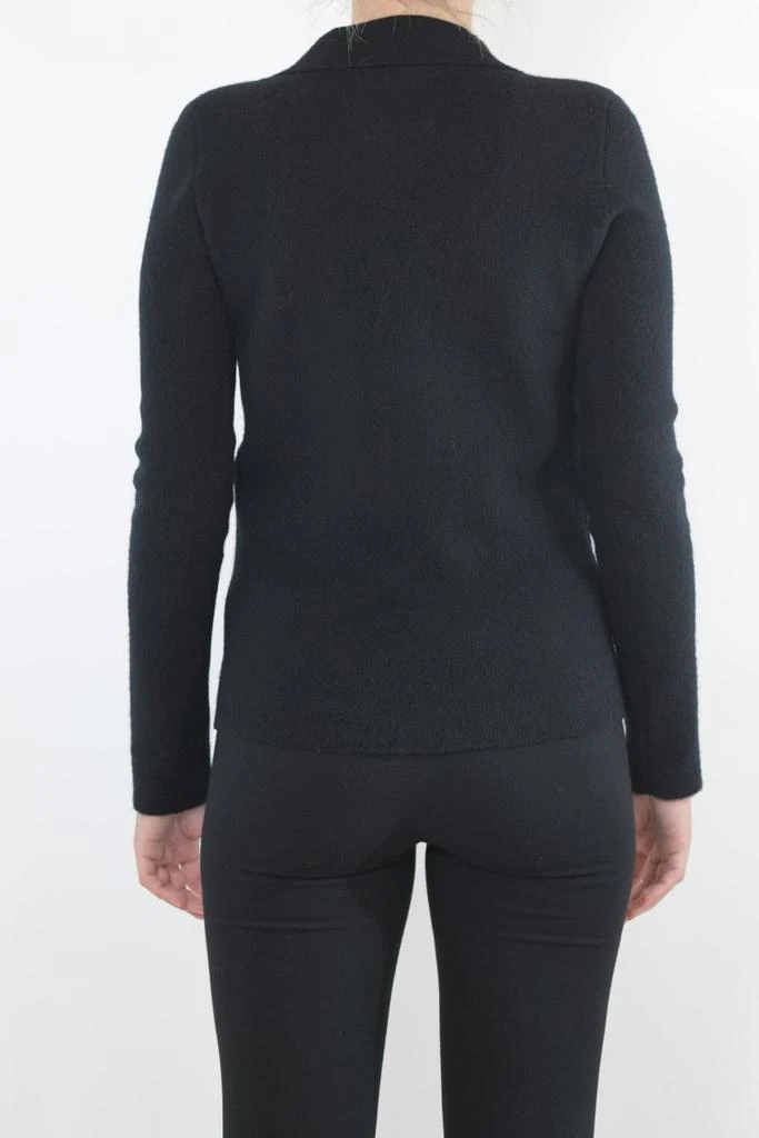 商品Jil Sander|Black Virgin Wool Sweater With Collar,价格¥5322,第3张图片详细描述