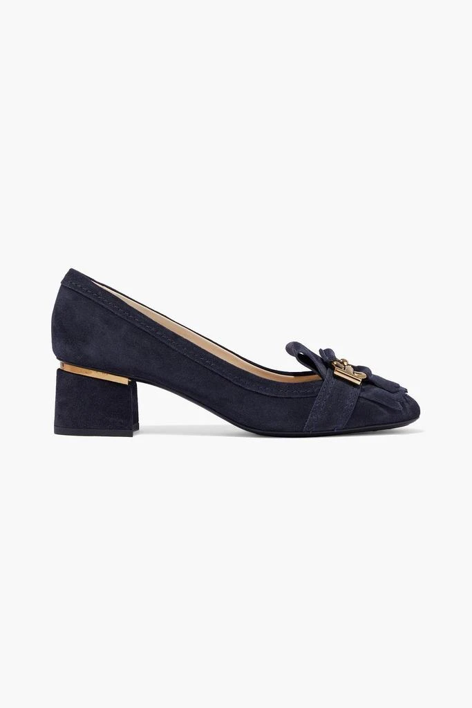 商品Tod's|T-Ring embellished fringed suede pumps,价格¥3392,第1张图片