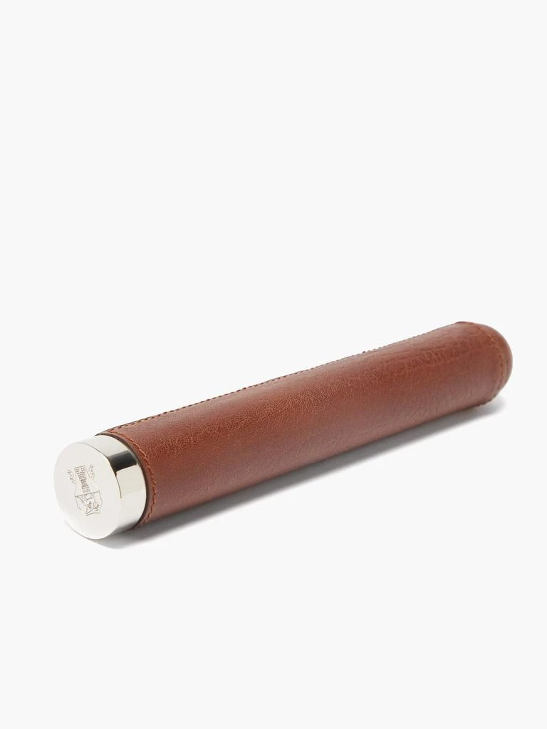 商品Brunello Cucinelli|Leather and stainless steel cigar case,价格¥2128,第3张图片详细描述