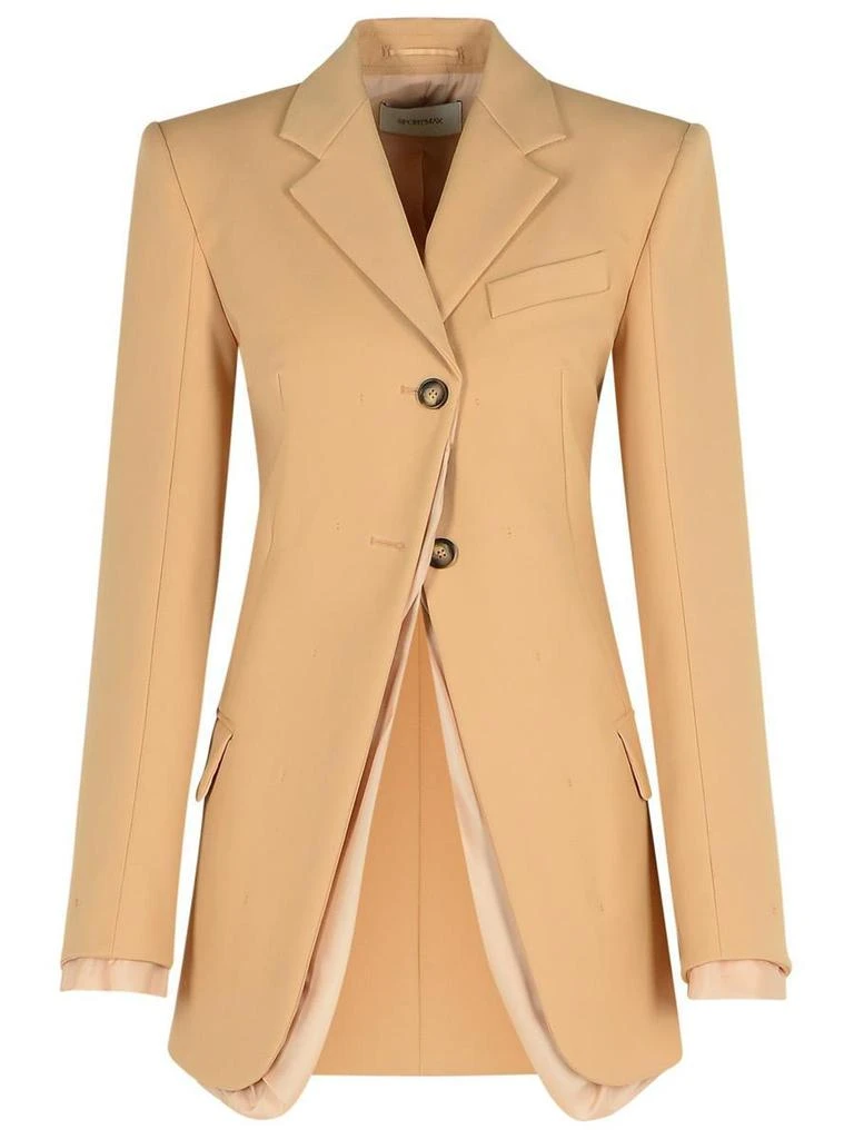 商品Max Mara|Sportmax 'Adurre' Beige Cotton Blend Blazer,价格¥4811,第1张图片