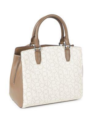 商品Calvin Klein|Nia Colorblock Top Handle Bag,价格¥746,第6张图片详细描述