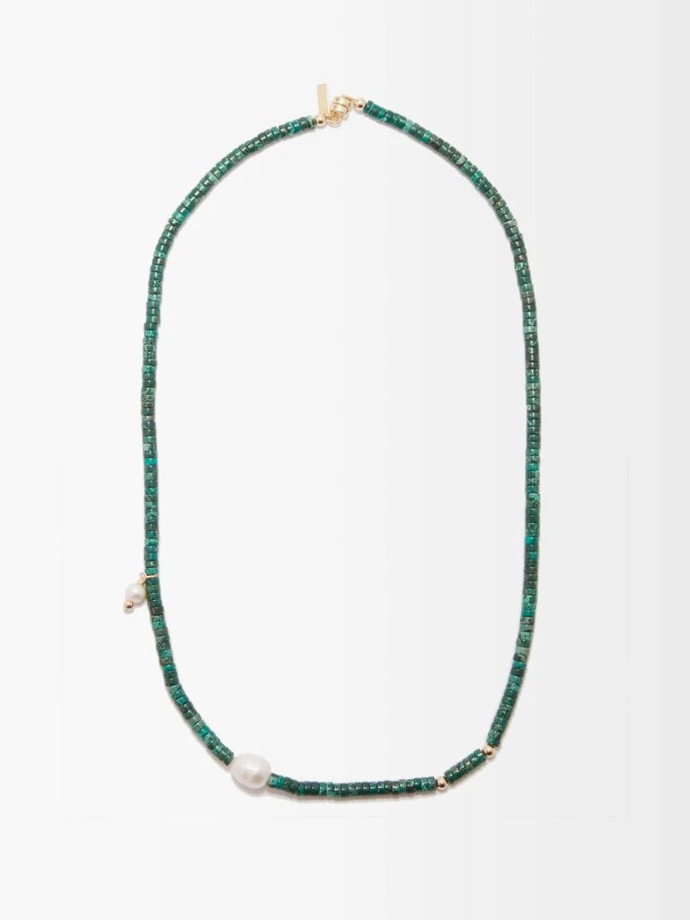 商品Eliou|Corinth jade & baroque-pearl necklace,价格¥659,第1张图片