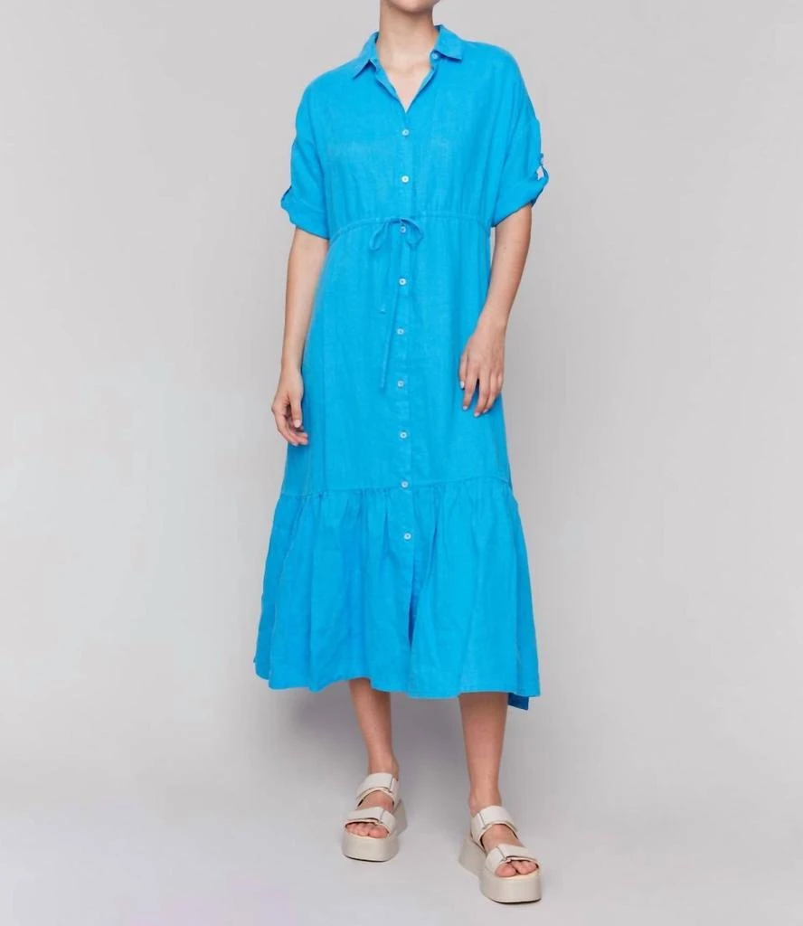 商品CHARLIE B|Button Down Dress In Lagoon,价格¥497,第1张图片