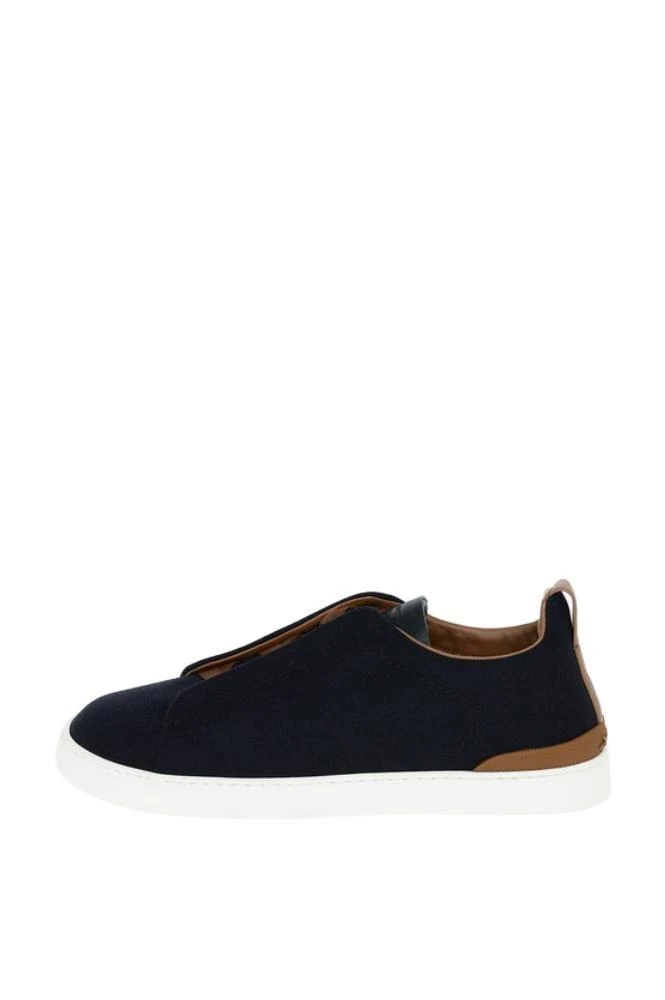 商品Zegna|Ermenegildo Zegna Men's  Blue Other Materials Sneakers,价格¥3922,第2张图片详细描述