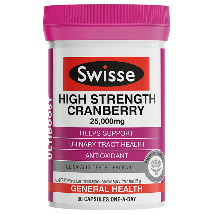 商品Swisse|swisse斯维诗蔓越莓胶囊30粒蔓越梅卵巢保养女性泌尿澳洲sw曼越梅,价格¥101,第1张图片