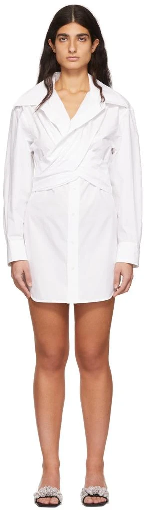 商品Alexander Wang|White Cotton Mini Dress,价格¥836,第1张图片