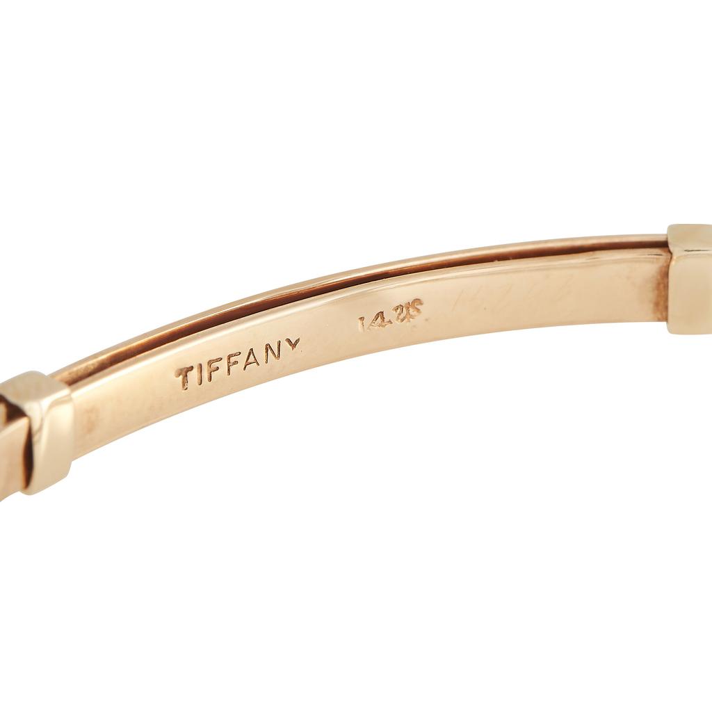 Tiffany & Co. 18K Rose Gold Diamond Bangle Bracelet商品第4张图片规格展示