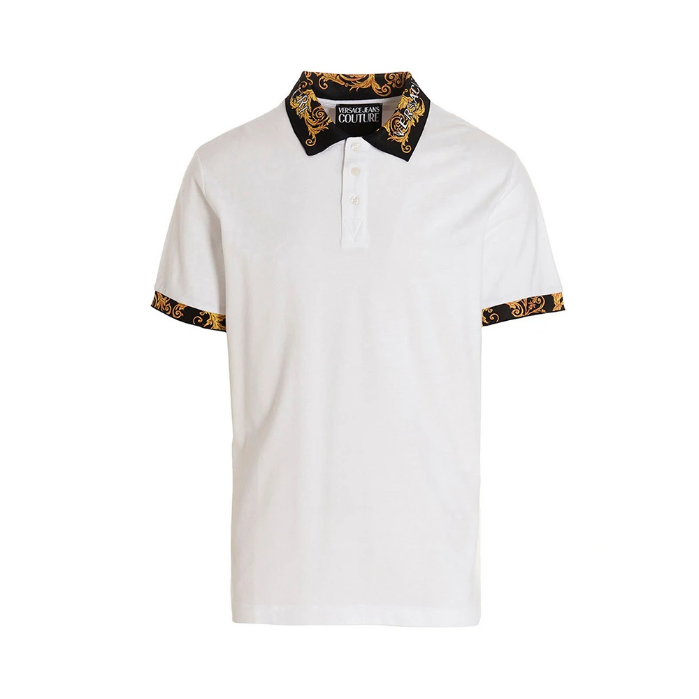 商品[国内直发] Versace|VERSACE 白色男士POLO衫 74GAGT18-CJ01T-003,价格¥1496,第1张图片