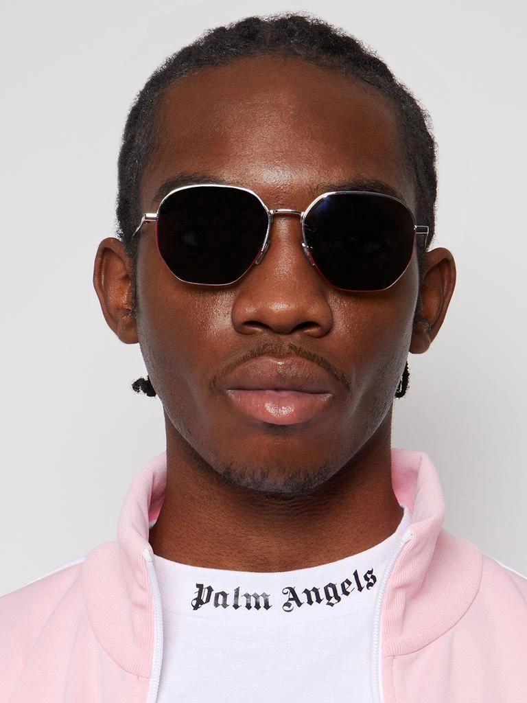 商品Fendi|Round Reflective Logo Sunglasses,价格¥3839,第2张图片详细描述