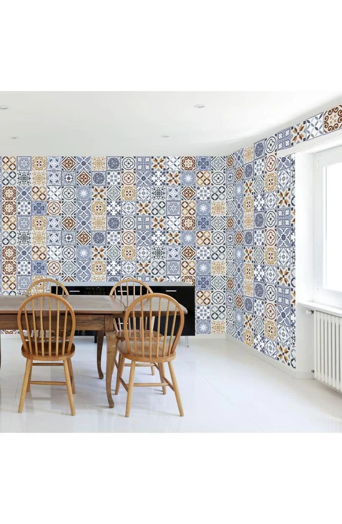 商品WALPLUS|Spanish Blue Tile Wall Decal,价格¥255,第2张图片详细描述