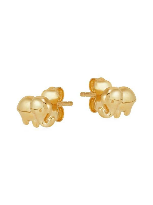 商品Saks Fifth Avenue|14K Yellow Gold Elephant Stud Earrings,价格¥1500,第4张图片详细描述