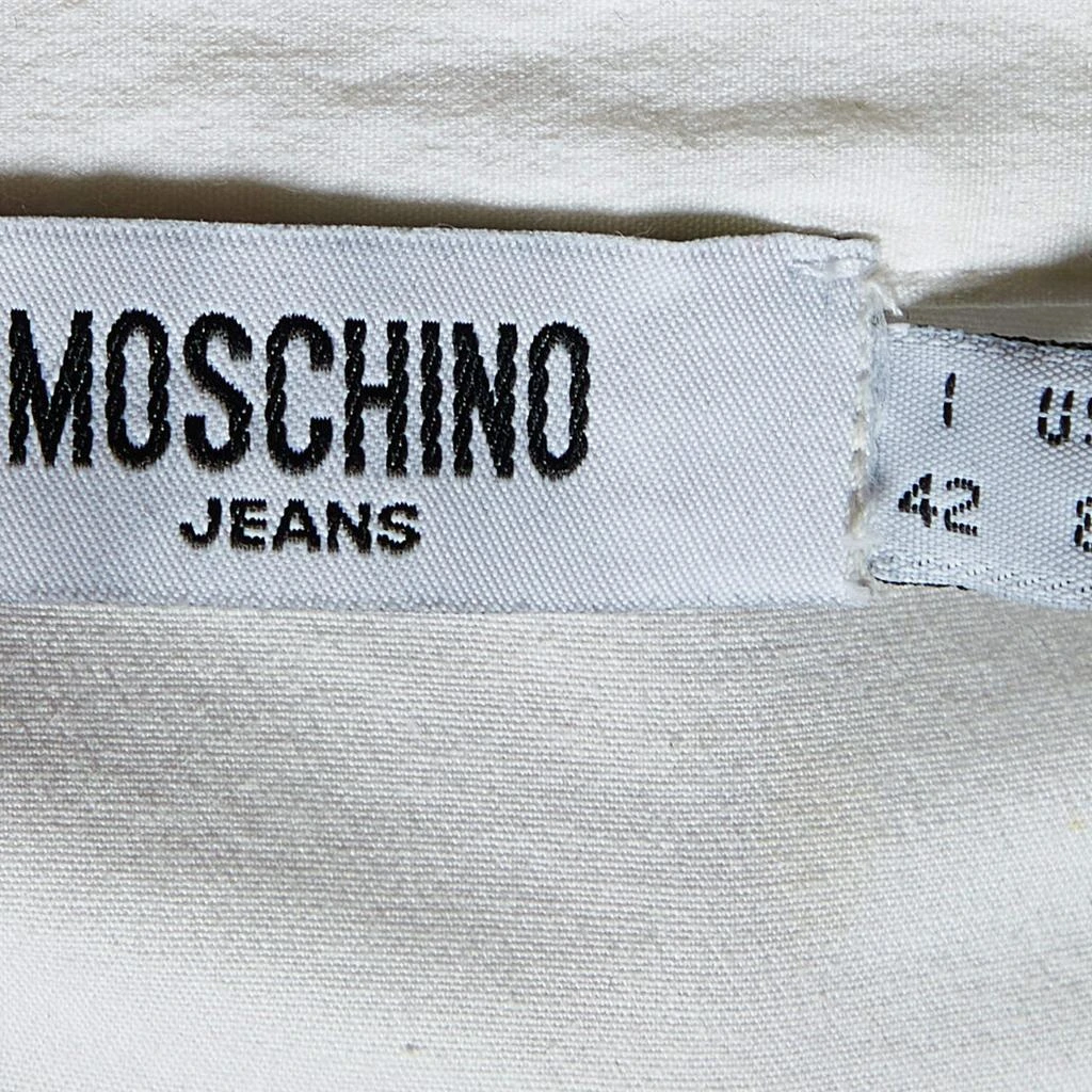 商品[二手商品] Moschino Jeans|Moschino Jeans White Cotton Top & Checked Skirt Set M,价格¥1045,第5张图片详细描述