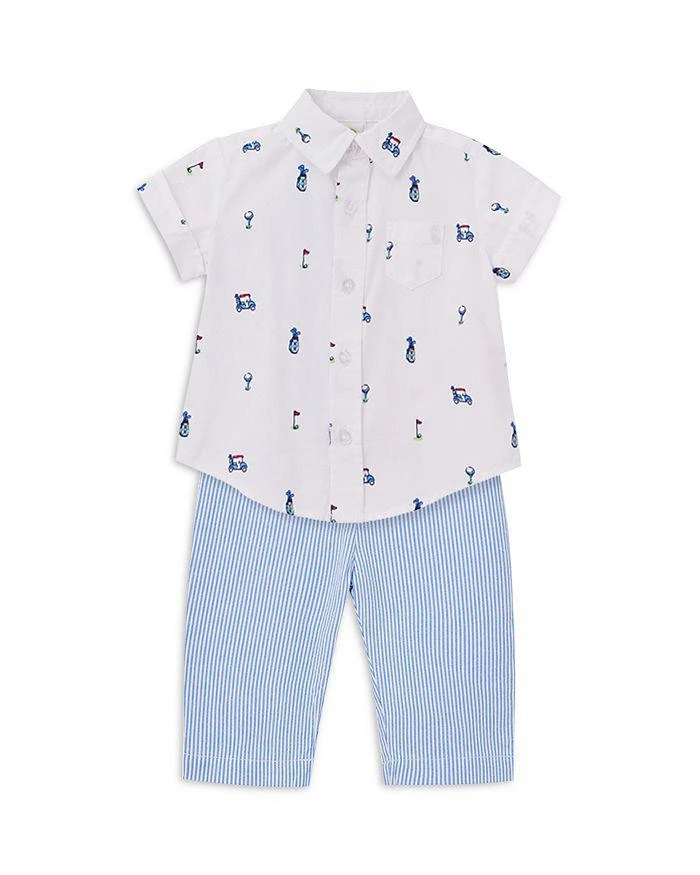 商品Little Me|Boys' Golf Shirt & Pant - Baby,价格¥224,第3张图片详细描述