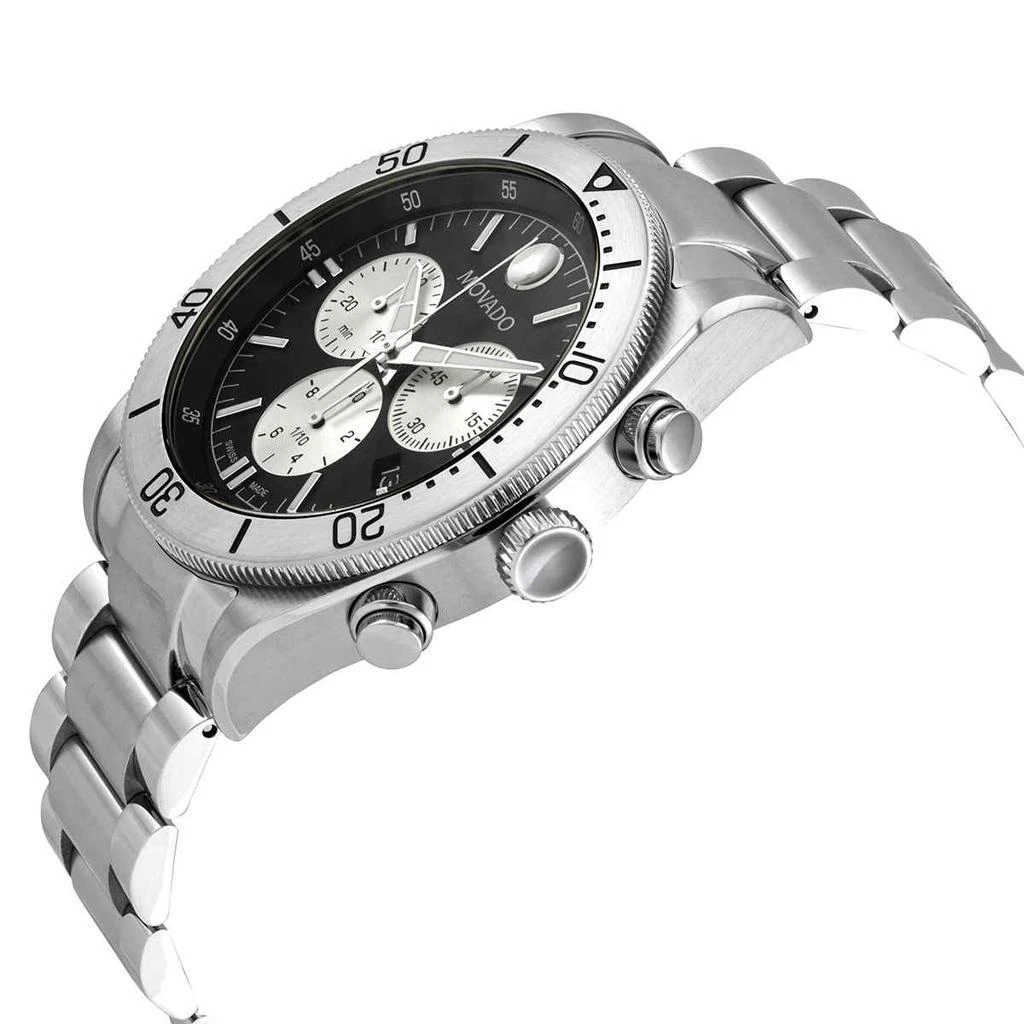 商品Movado|Movado Sport Chronograph Quartz Black Dial Mens Watch 0607439,价格¥3066,第2张图片详细描述