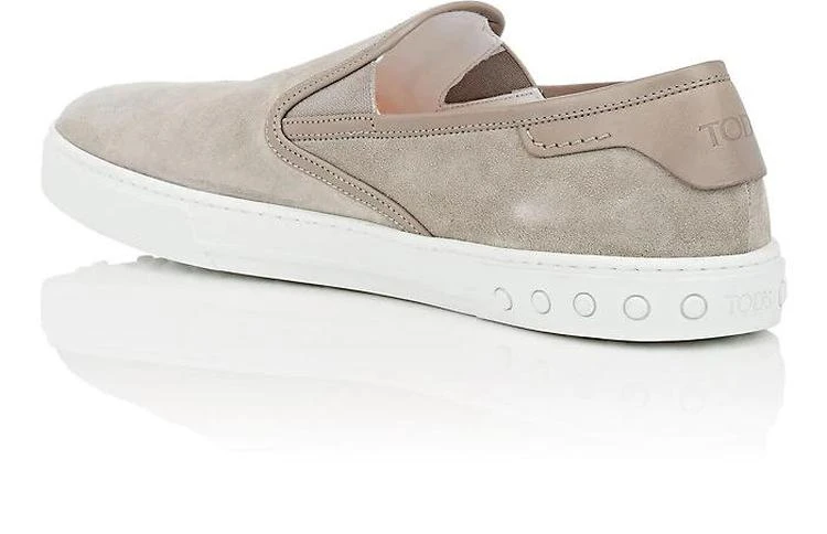 商品Tod's|Leather-Trimmed Suede Sneakers,价格¥2448,第3张图片详细描述