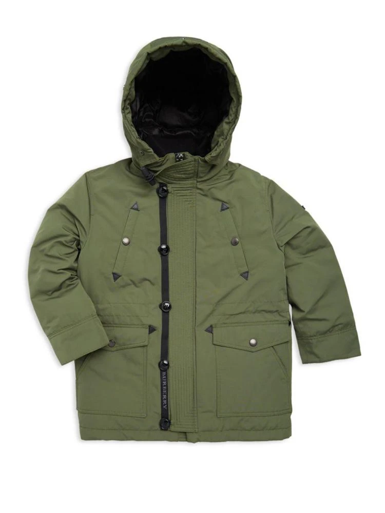 商品Burberry|Little Boy's & Boy's Elliot Fur-Trim Parka Coat,价格¥2412,第3张图片详细描述