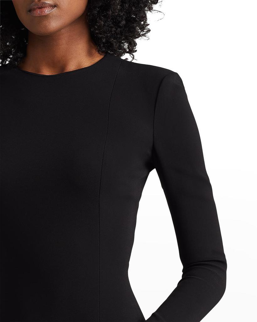 商品Ralph Lauren|Zinna Long-Sleeve Side-Slit Midi Dress,价格¥13897,第5张图片详细描述