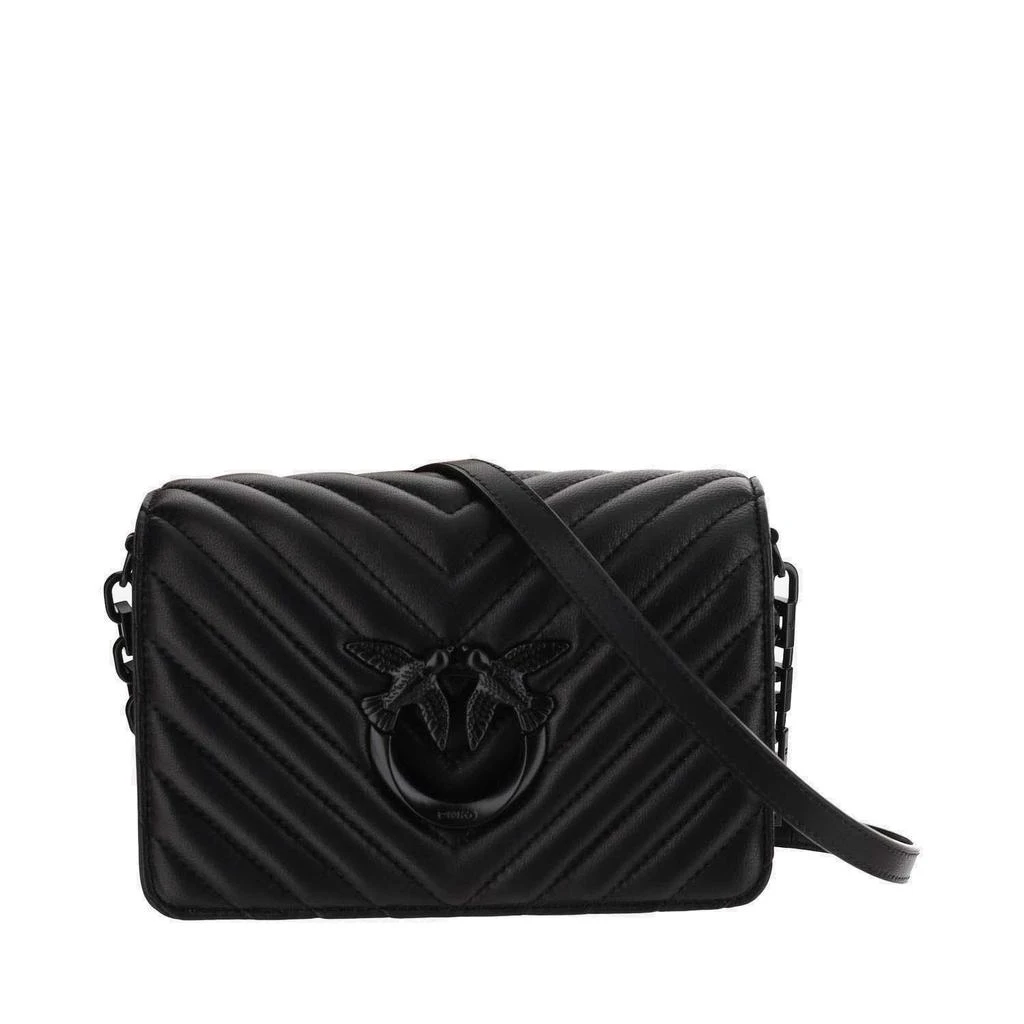 商品PINKO|Pinko Logo-Plaque Quilted Crossbody Bag,价格¥1509,第1张图片