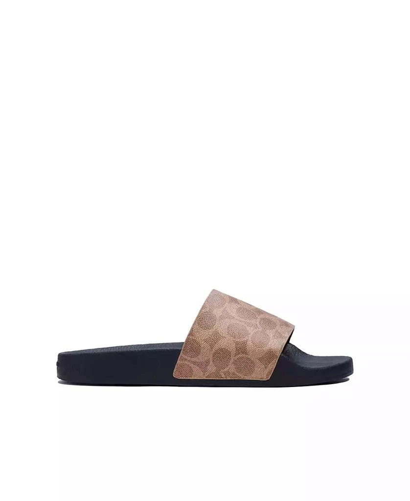 商品Coach|Men's Signature Coated Canvas Pool Slide,价格¥712,第4张图片详细描述