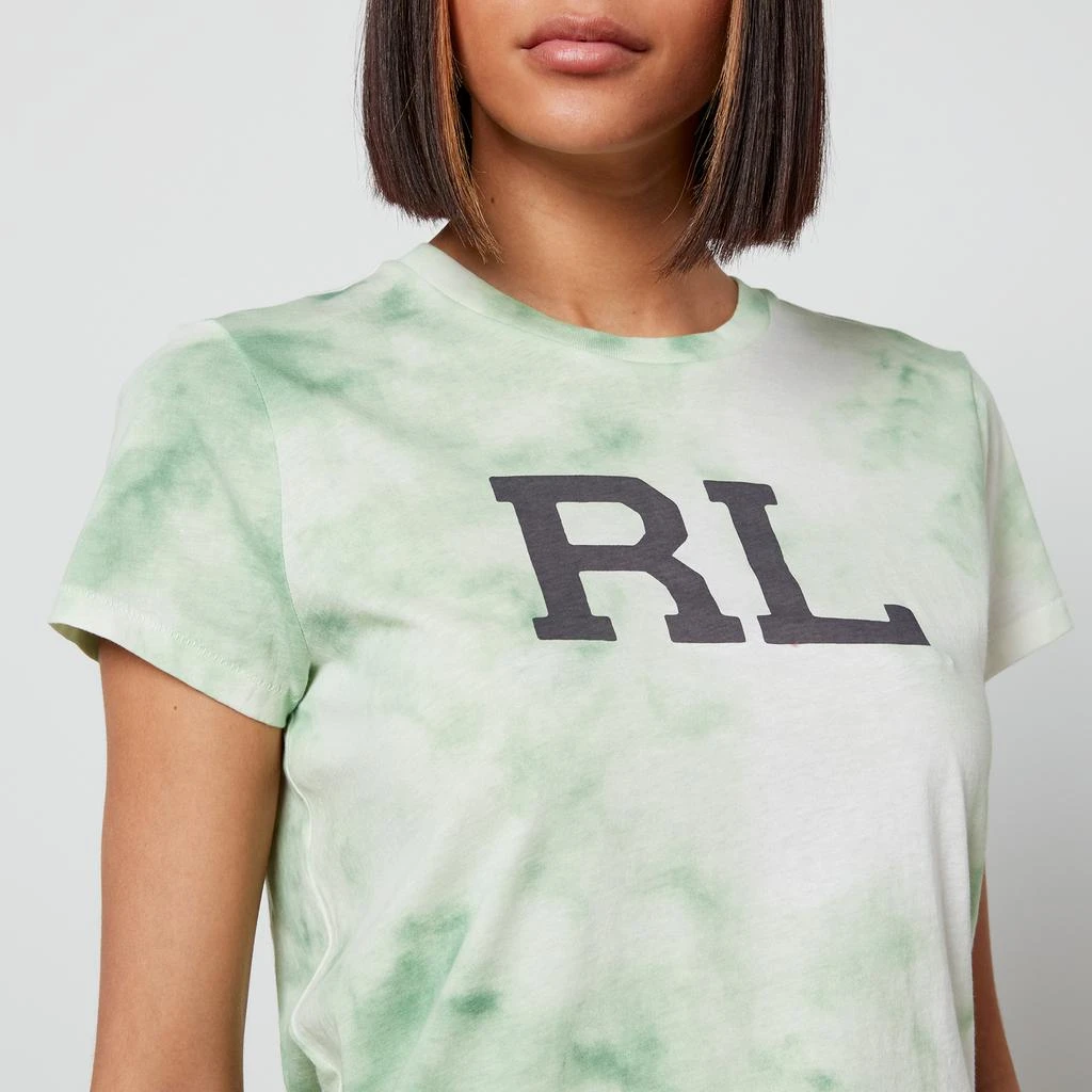 商品Ralph Lauren|Polo Ralph Lauren Women's Rl Tie Dye Short Sleeve T-Shirt - Outback Green/Nevis,价格¥307,第4张图片详细描述