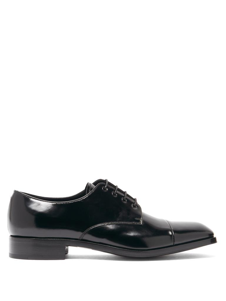 商品Prada|Spazzolato-leather Derby shoes,价格¥5832,第1张图片