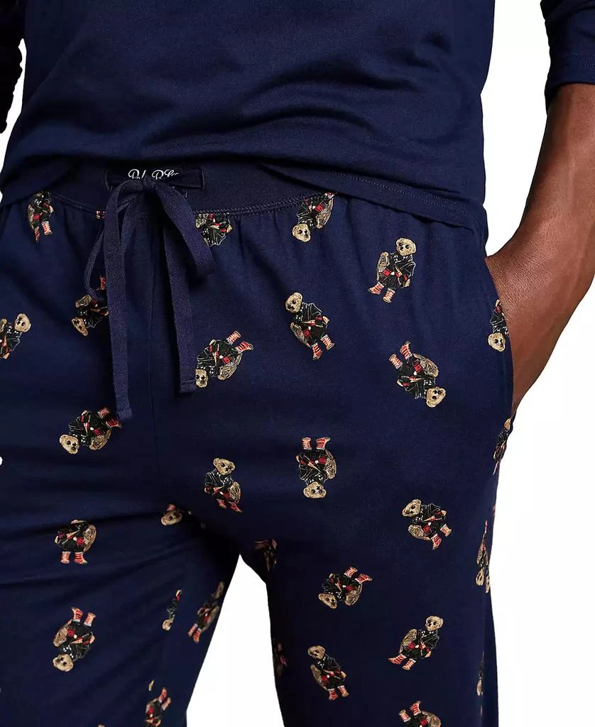 商品Ralph Lauren|Men's 2-Piece Long Sleeve Crew T-Shirt and Joggers Pajama Set,价格¥472,第3张图片详细描述