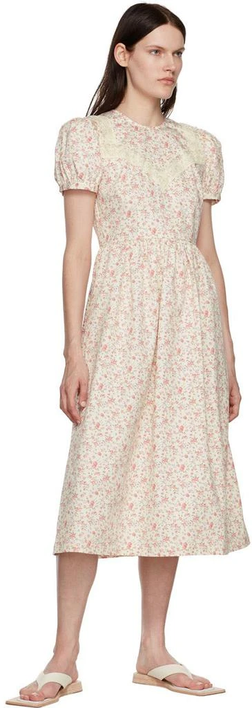 商品Sandy Liang|Off-White Noche Midi Dress,价格¥1374,第4张图片详细描述