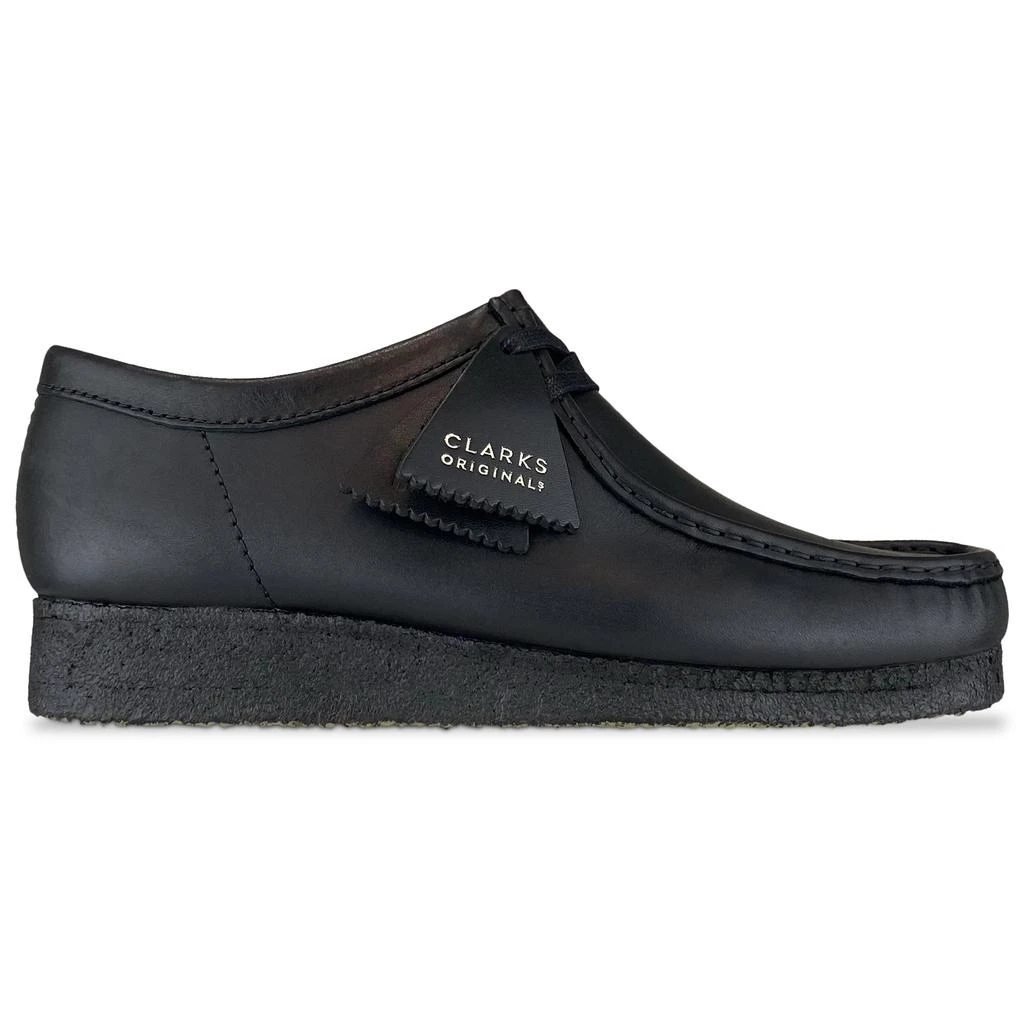 商品Clarks|Clarks Originals New Wallabee - Black Leather,价格¥938,第1张图片