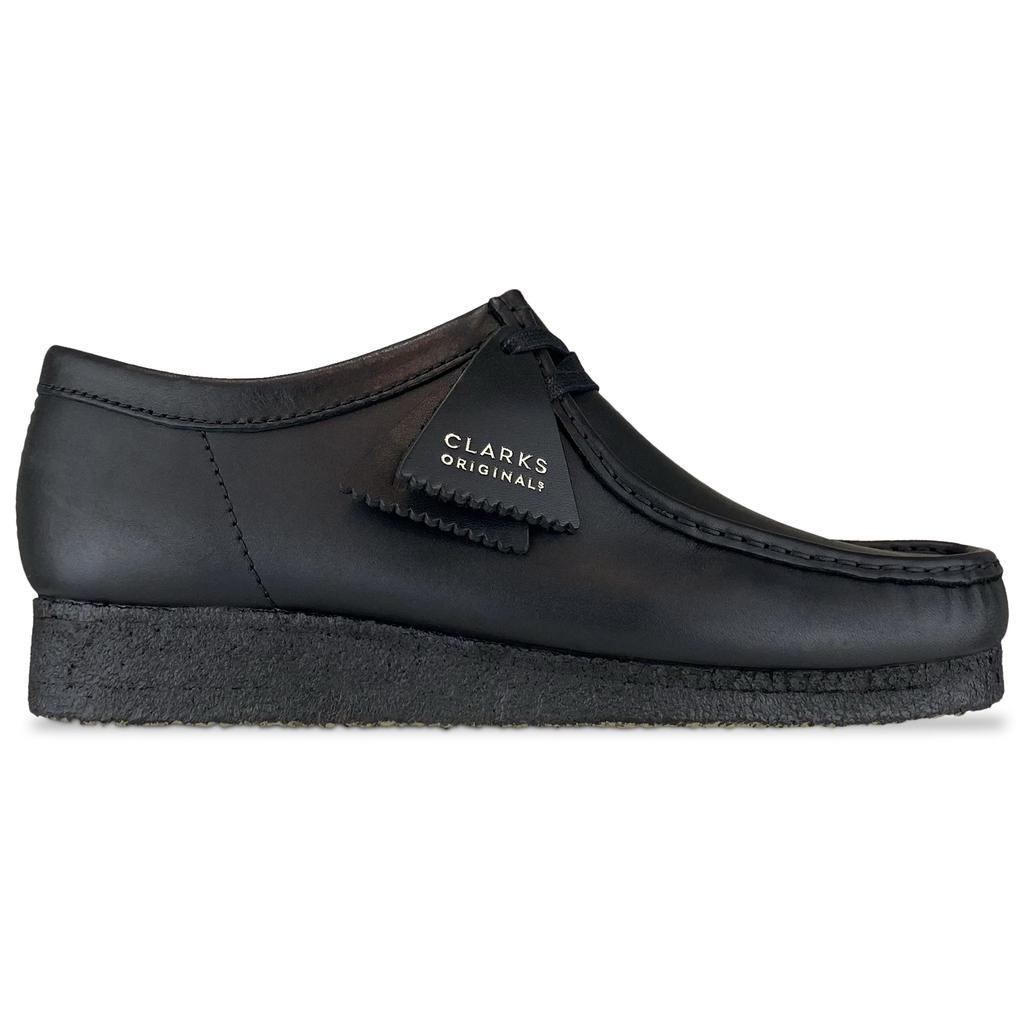 商品Clarks|Clarks Originals New Wallabee - Black Leather,价格¥915,第1张图片