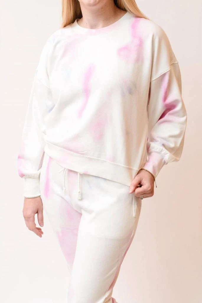 商品Paige|Lisbet Sweatshirt In Fuchsia Tie Dye,价格¥852,第1张图片