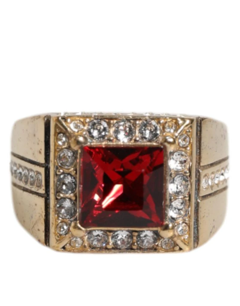 商品Dolce & Gabbana|Dolce & Gabbana Gold Tone Sterling Silver 925 Crystals Ring,价格¥2920,第1张图片详细描述