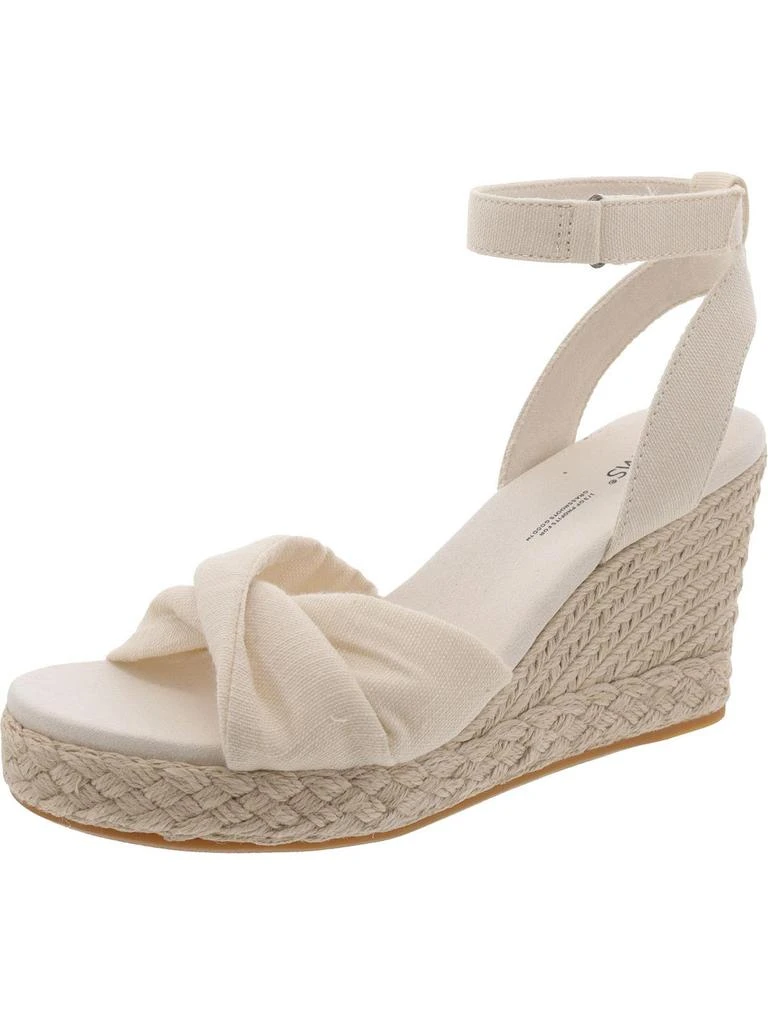 商品TOMS|Womens Canvas Wedge Espadrilles,价格¥668,第1张图片