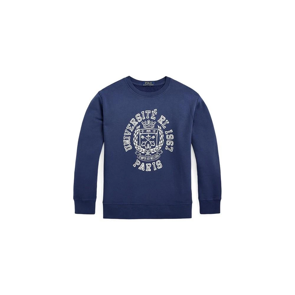 商品Ralph Lauren|Big Boys Fleece Graphic Sweatshirt,价格¥241,第1张图片