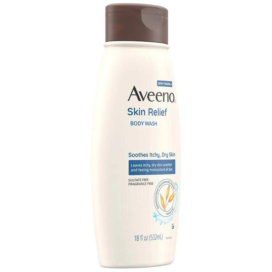 商品Aveeno|Skin Relief Fragrance-Free Body Wash, Sensitive Skin Fragrance-Free,价格¥83,第2张图片详细描述