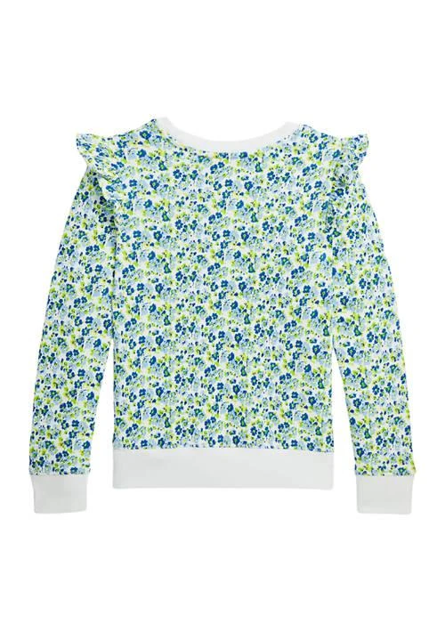 商品Ralph Lauren|Lauren Childrenswear Girls 7 16 Floral Ruffled French Terry Sweatshirt,价格¥247,第2张图片详细描述