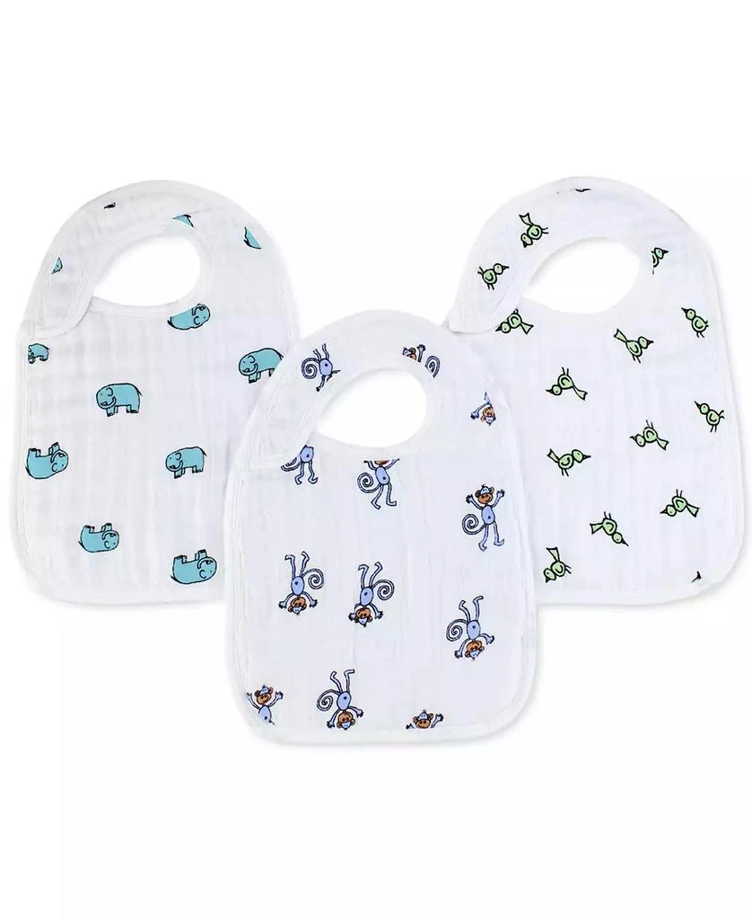 商品aden + anais|Baby Boys or Baby Girls Jungle Bibs, Pack of 3,价格¥165,第1张图片