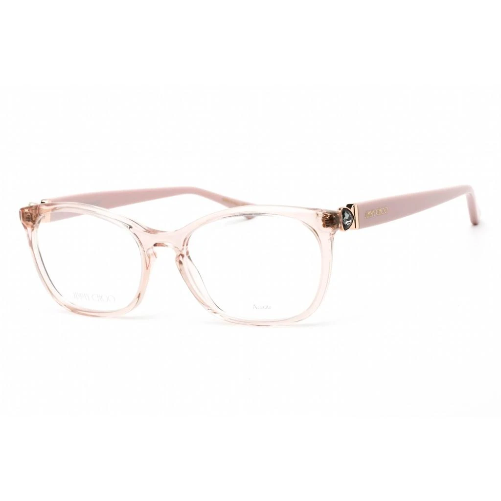 商品Jimmy Choo|Jimmy Choo Women's Eyeglasses - Full Rim Cat Eye Nude Plastic Frame | JC317 0FWM 00,价格¥546,第1张图片