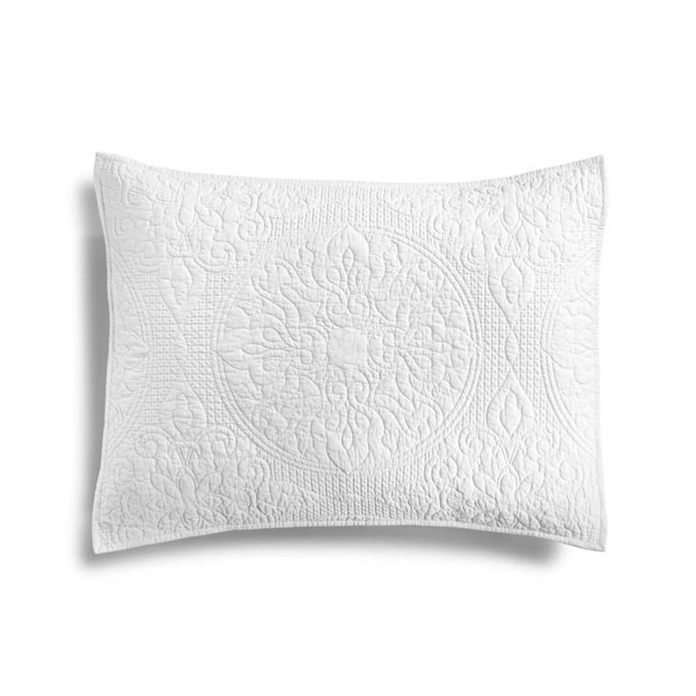 商品Martha Stewart|CLOSEOUT! CLOSEOUT! Quilted Medallion Sham, Standard, Created For Macy's,价格¥179,第1张图片