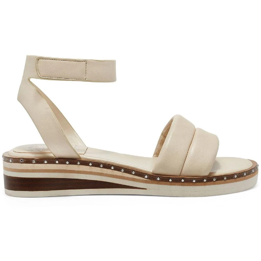 商品Vince Camuto|Vince Camuto Womens Mellienda Leather Ankle Strap Wedges,价格¥130,第3张图片详细描述
