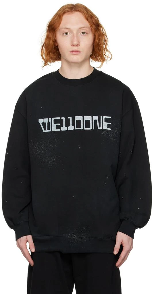 商品We11done|Black Future Sweatshirt,价格¥1951,第1张图片