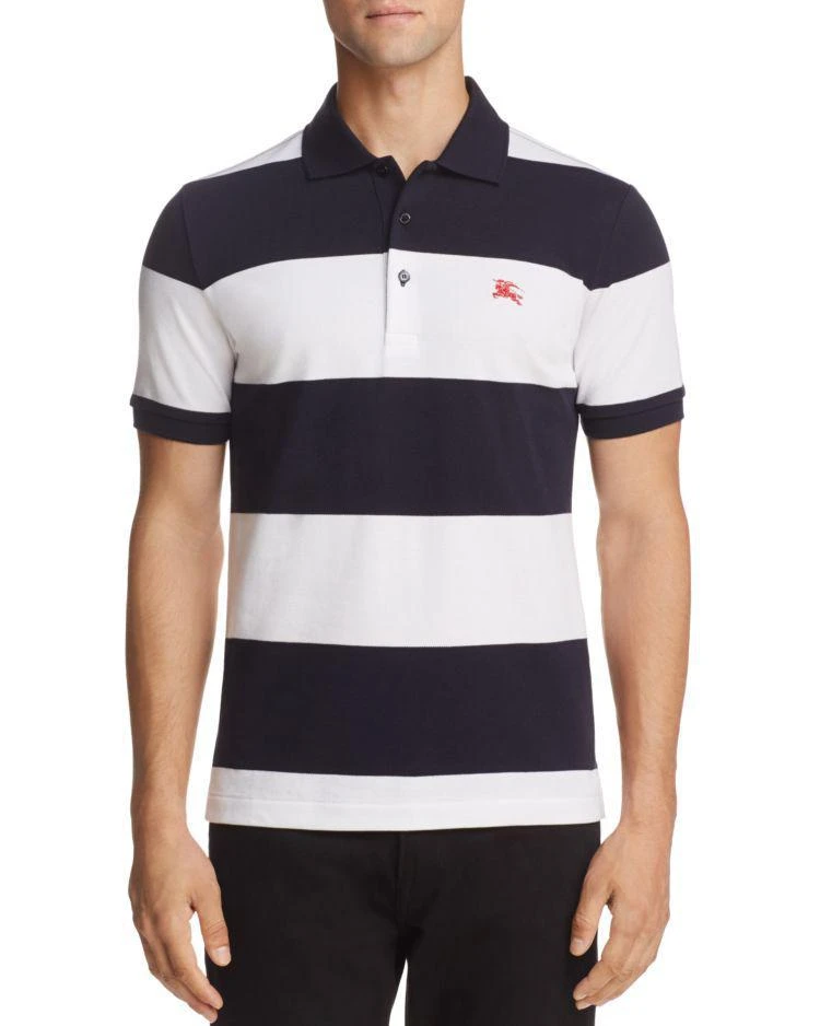 商品Burberry|Stepford Striped Pique Regular Fit Polo Shirt,价格¥987,第1张图片