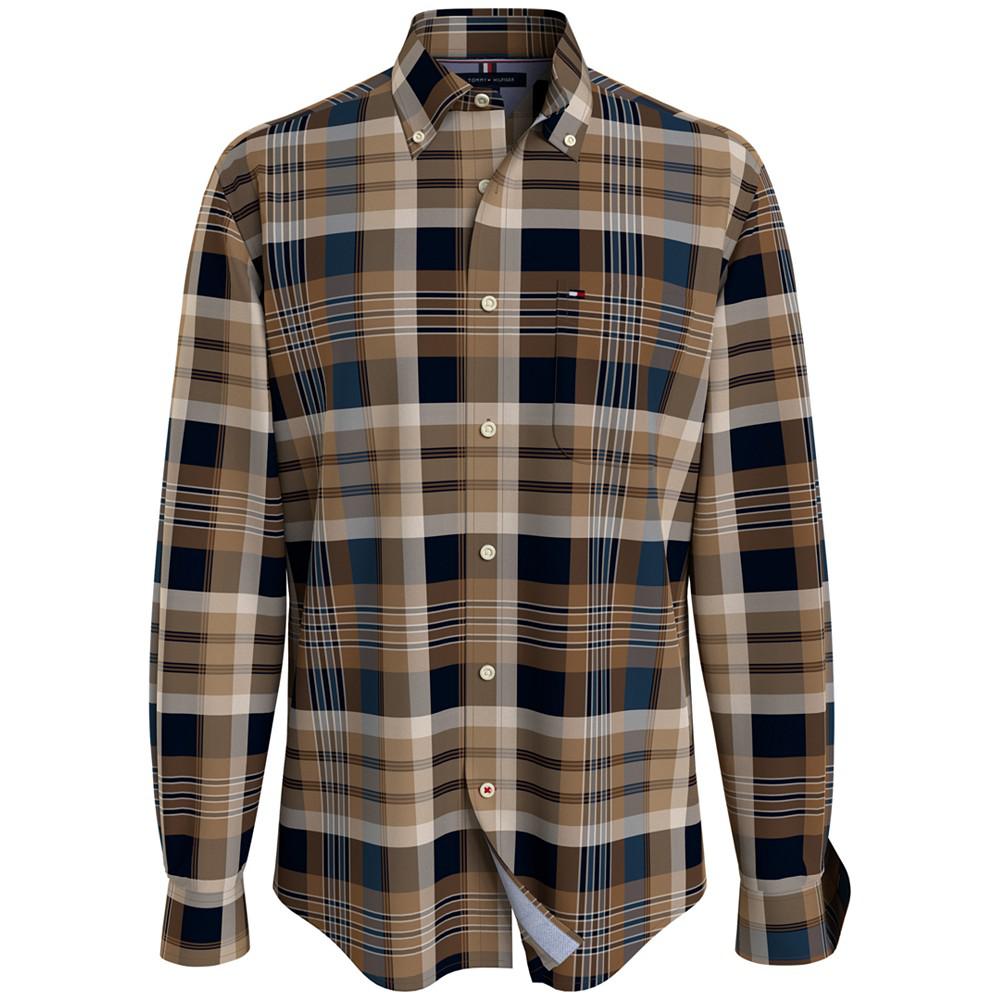 Men's Mavis Plaid Long Sleeve Classic-Fit Shirt商品第3张图片规格展示