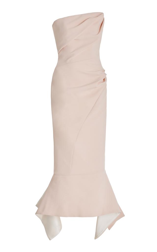 パーティードレス Suffix Strapless Lilac Crepe Midi Dress Maticevski Suffix Strapless Lilac Crepe Midi Dress in Purple