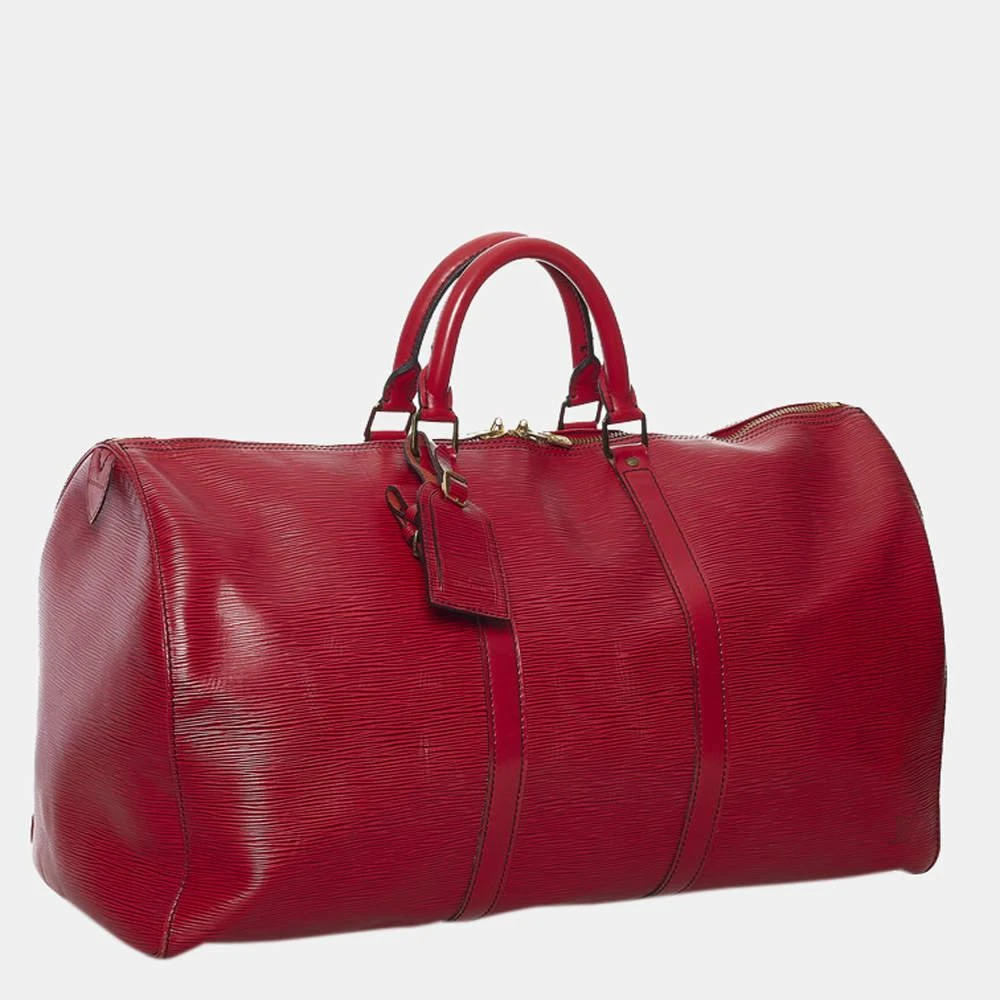 商品[二手商品] Louis Vuitton|Louis Vuitton Red Epi Leather Keepall 50 Bag,价格¥5863,第2张图片详细描述