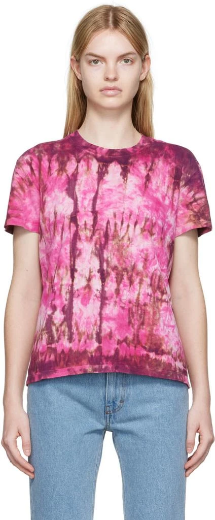 商品AMI|Pink Cotton T-Shirt,价格¥324,第1张图片