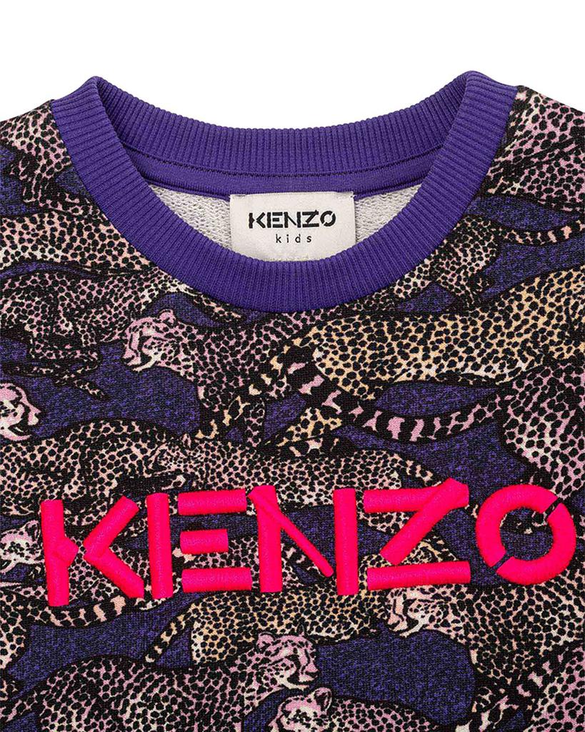 Girls' Printed Cheetah Sweatshirt - Little Kid, Big Kid商品第3张图片规格展示