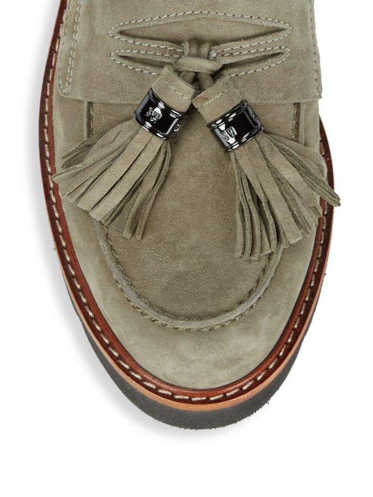 商品Stuart Weitzman|Manila Suede Tassel Loafers,价格¥1262,第3张图片详细描述