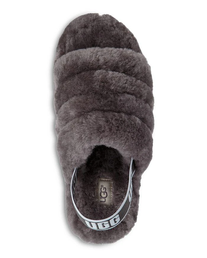 商品UGG|Women's Fluff Yeah Shearling Slingback Slippers,价格¥527,第5张图片详细描述